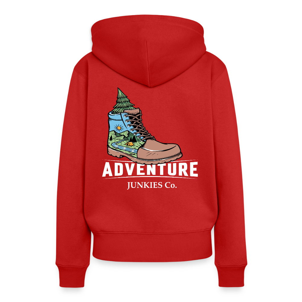 Women’s Premium Hiking / Walking Hoodie - red