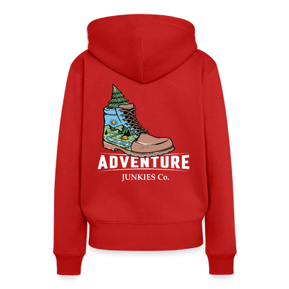Women’s Premium Hiking / Walking Hoodie - red