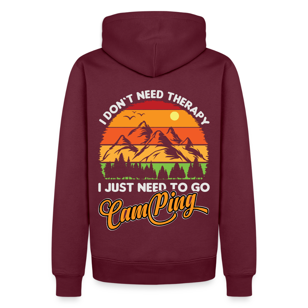 Men’s Premium Camping Hoodie - burgundy