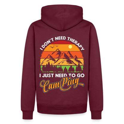 Men’s Premium Camping Hoodie - burgundy