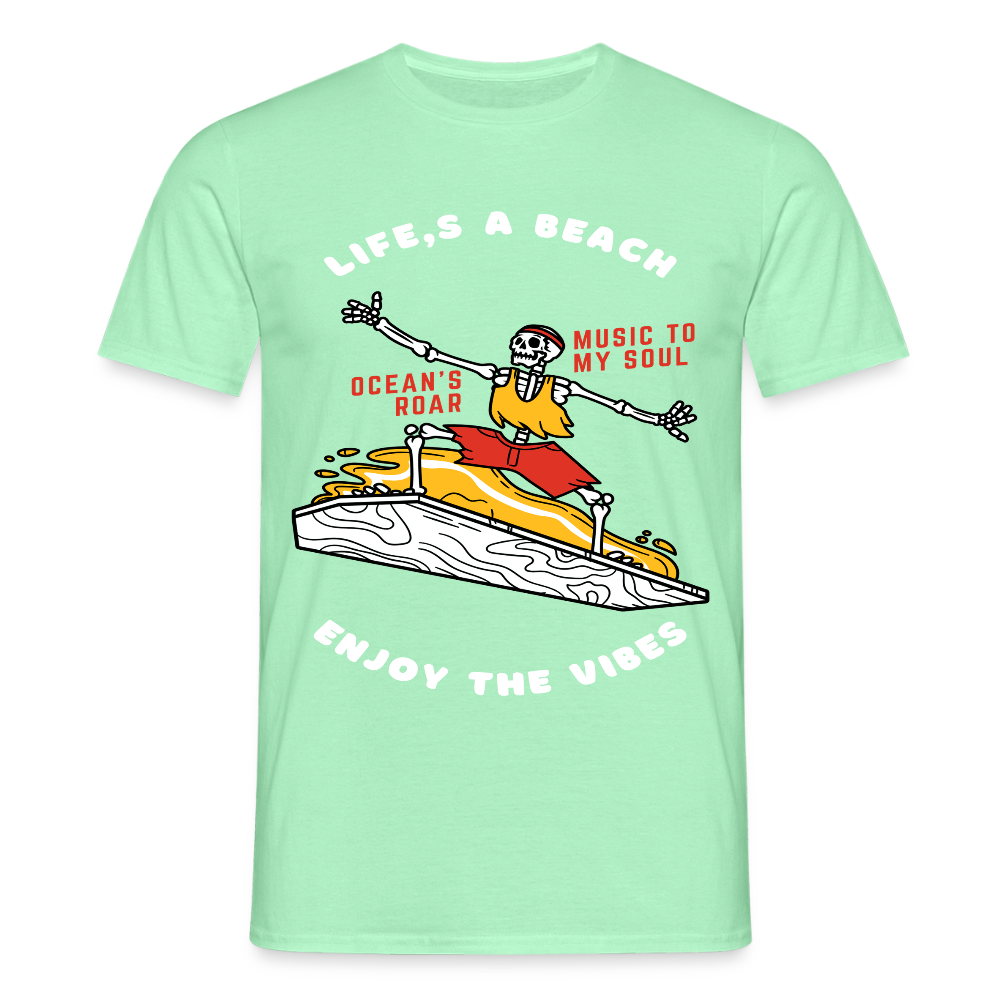 Men's T-Shirt Water - mint green