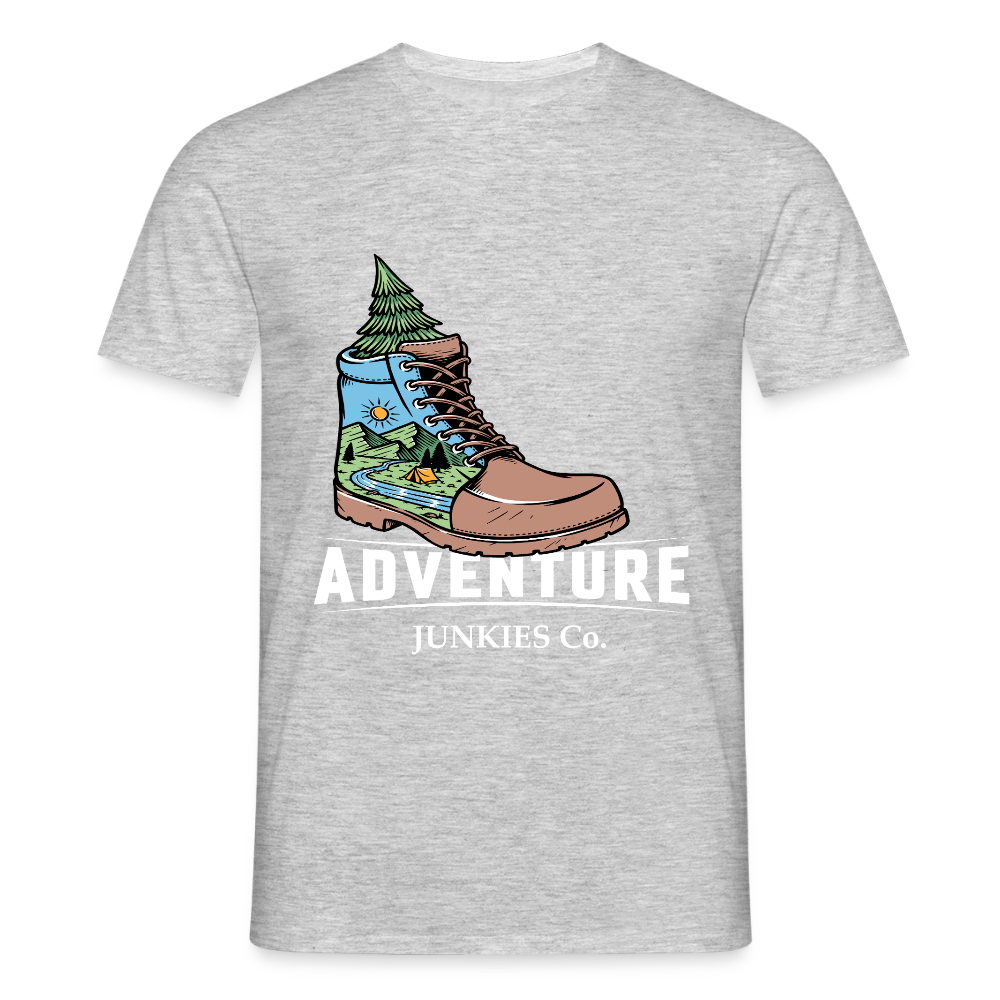 Men's Camping T-Shirt - heather grey
