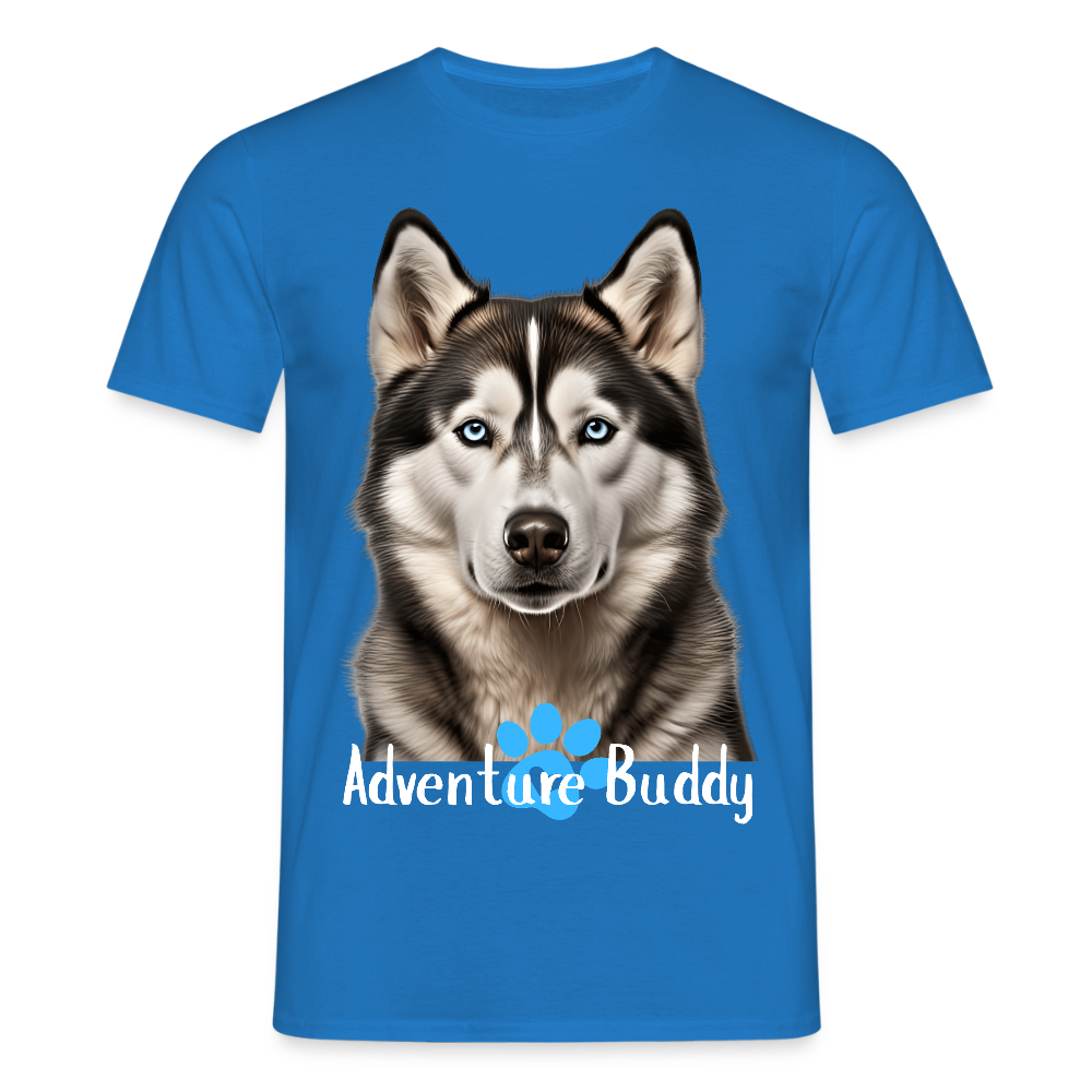 Men's T-Shirt  {Customise Breed & Paw } - royal blue