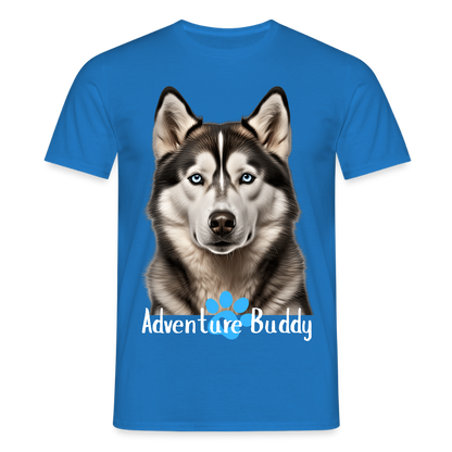 Men's T-Shirt  {Customise Breed & Paw } - royal blue