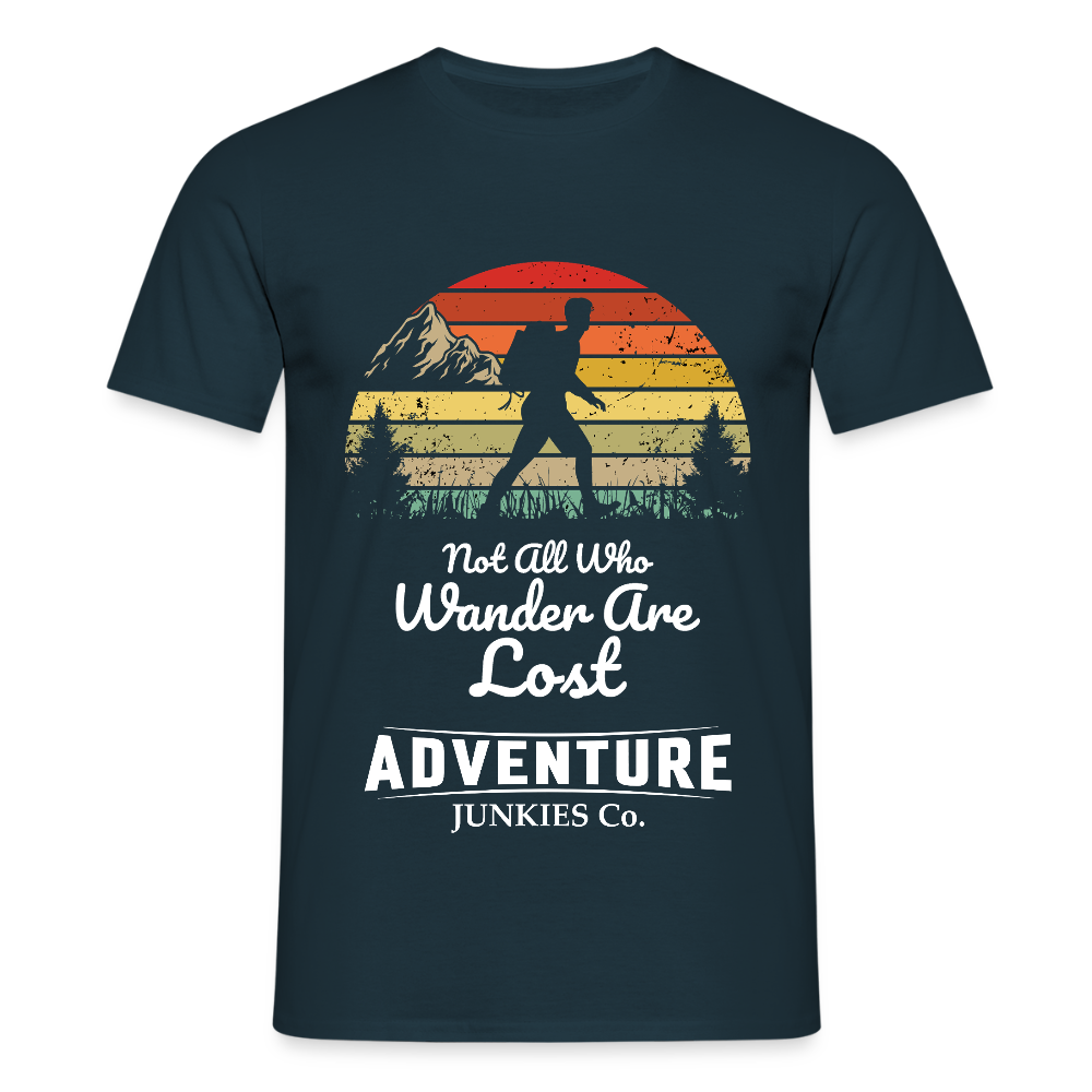 Men's Hiking & Walking T-Shirt - navy