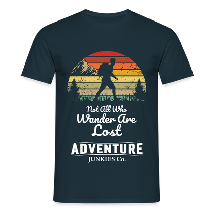 Men's Hiking & Walking T-Shirt - navy