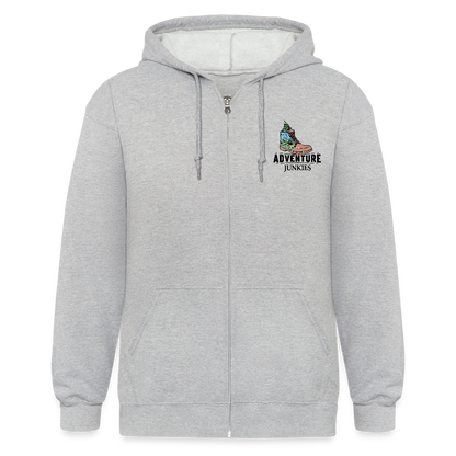 Unisex Heavyweight Hooded Jacket - heather grey