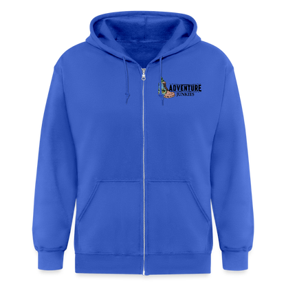 Adult Unisex Heavyweight Hooded Jacket - royal blue