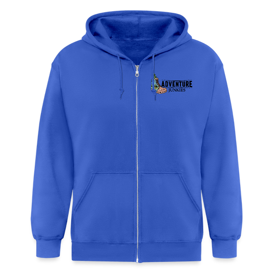 Adult Unisex Heavyweight Hooded Jacket - royal blue