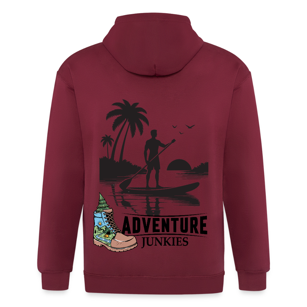 Adult Unisex Heavyweight Hooded Jacket - maroon