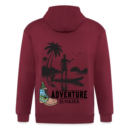 Adult Unisex Heavyweight Hooded Jacket - maroon
