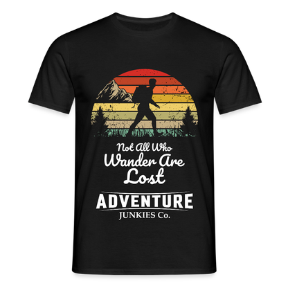 Men's Hiking & Walking T-Shirt - black