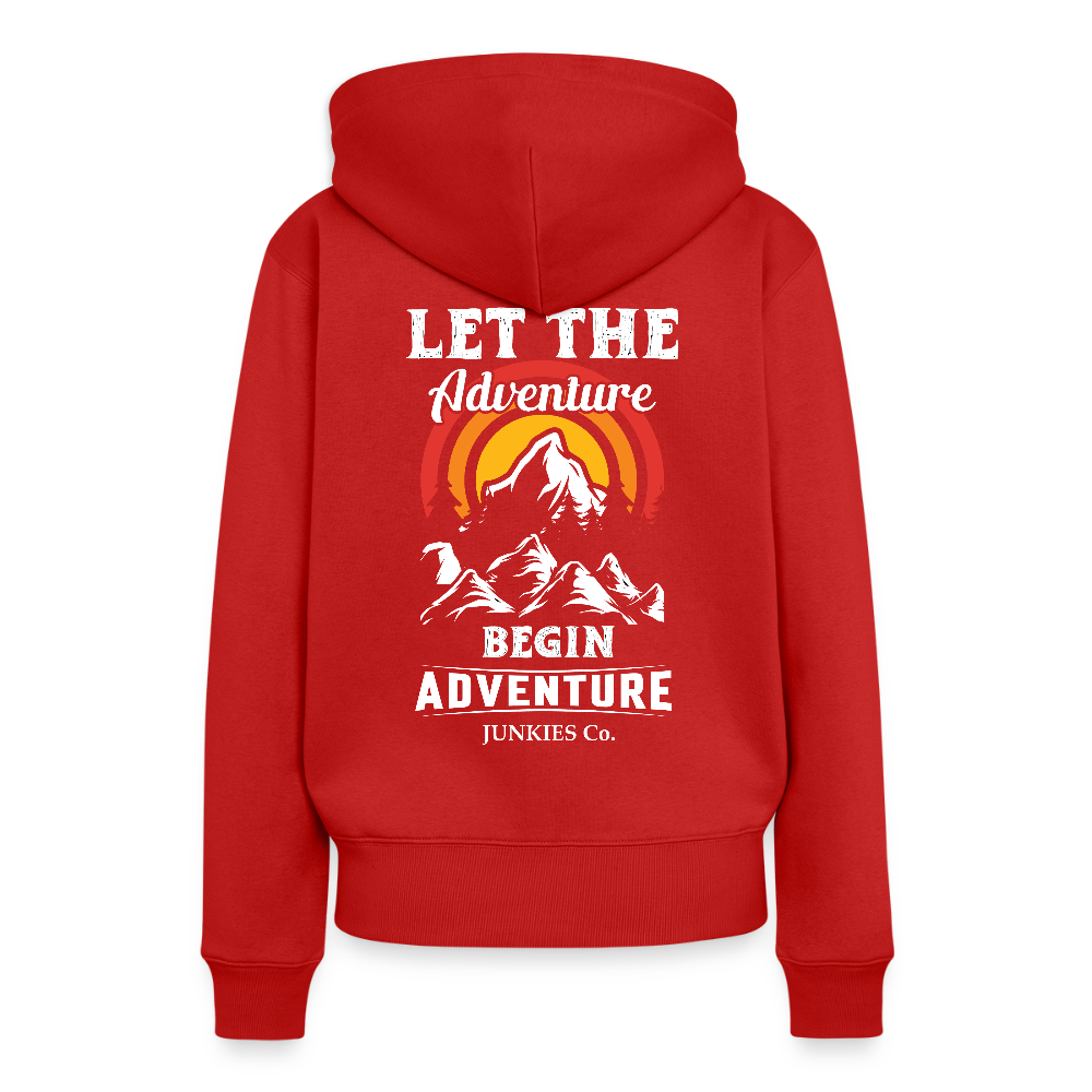 Women’s Premium Hiking / Walking Hoodie - red