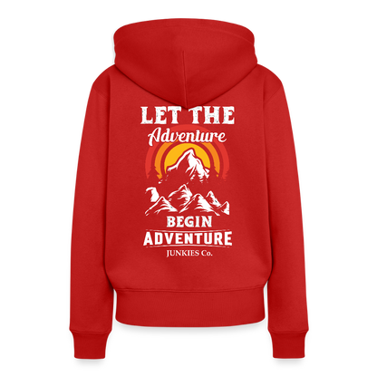 Women’s Premium Hiking / Walking Hoodie - red