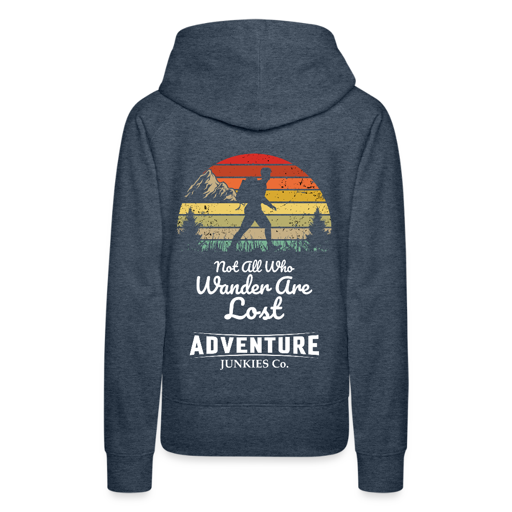 Women’s Premium Hiking/Walking Hoodie - heather denim