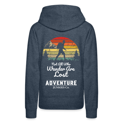 Women’s Premium Hiking/Walking Hoodie - heather denim