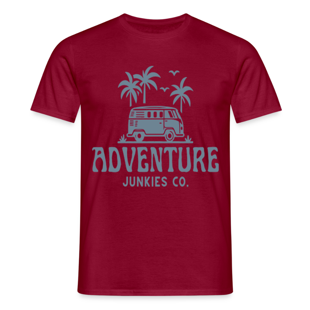 Men's  Camping T-Shirt - brick red