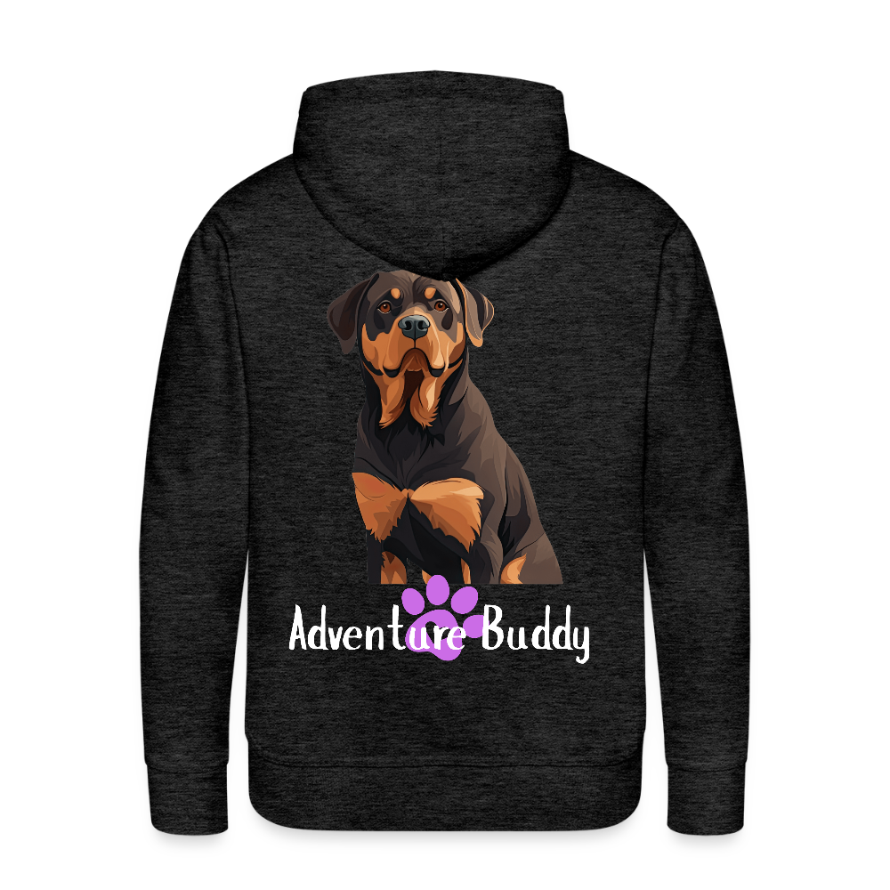 Men’s Premium Pet Girl Hoodie - charcoal grey