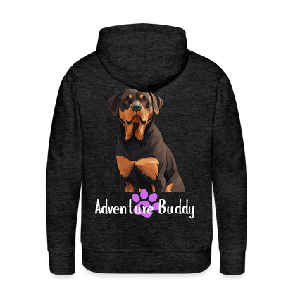 Men’s Premium Pet Girl Hoodie - charcoal grey