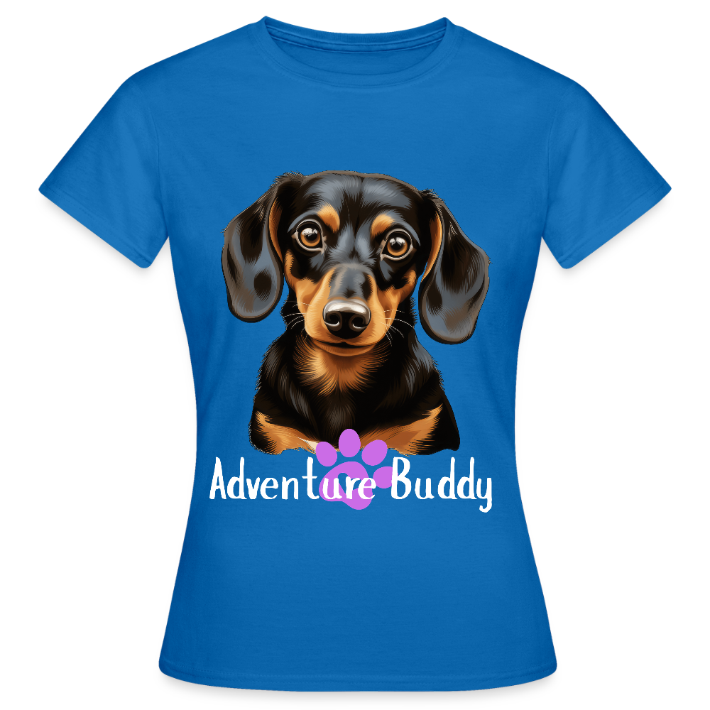 Women's T-Shirt  {Customise Breed & Paw } - royal blue