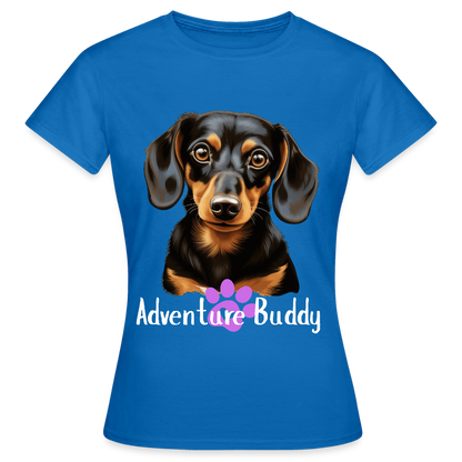 Women's T-Shirt  {Customise Breed & Paw } - royal blue