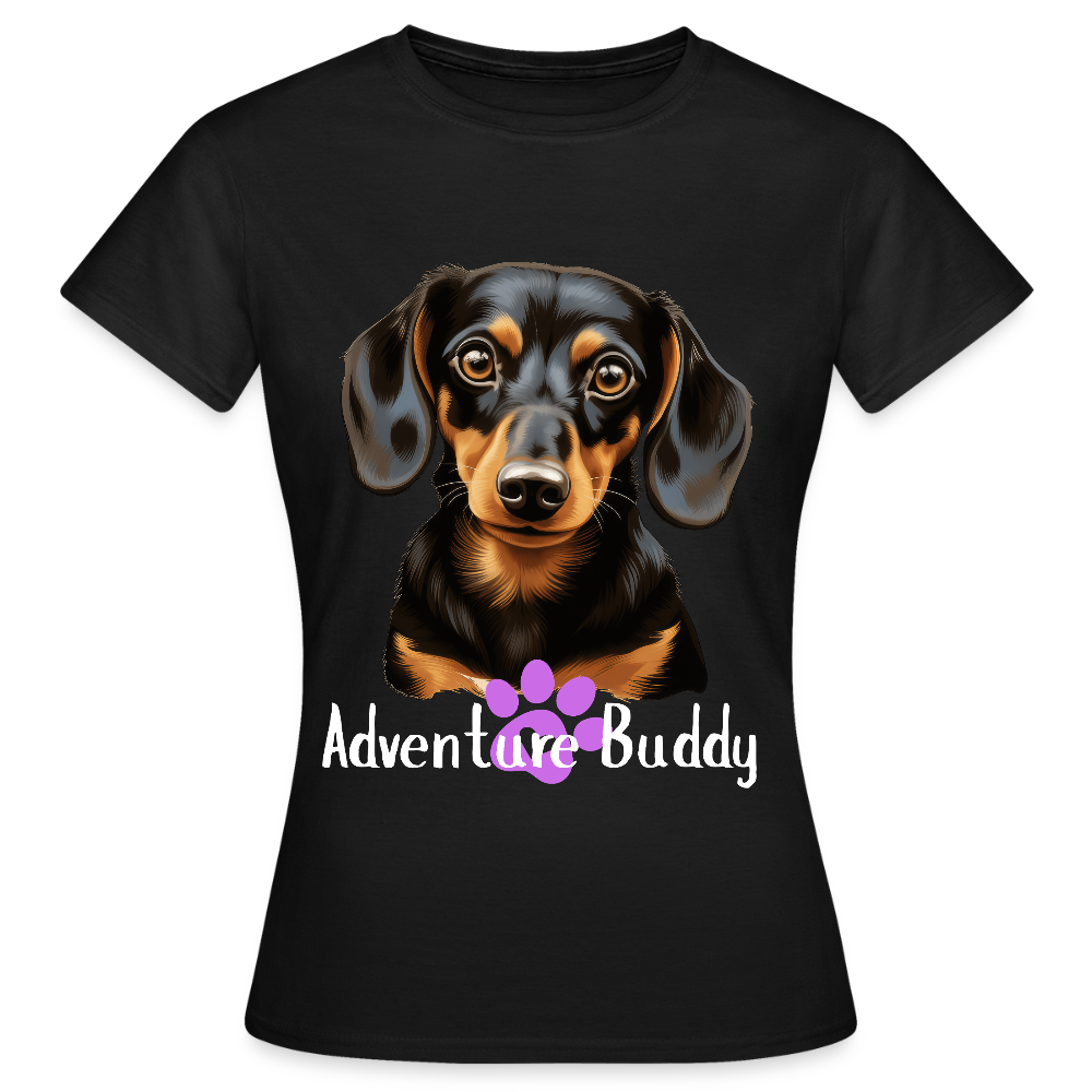 Women's T-Shirt  {Customise Breed & Paw } - black