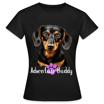 Women's T-Shirt  {Customise Breed & Paw } - black