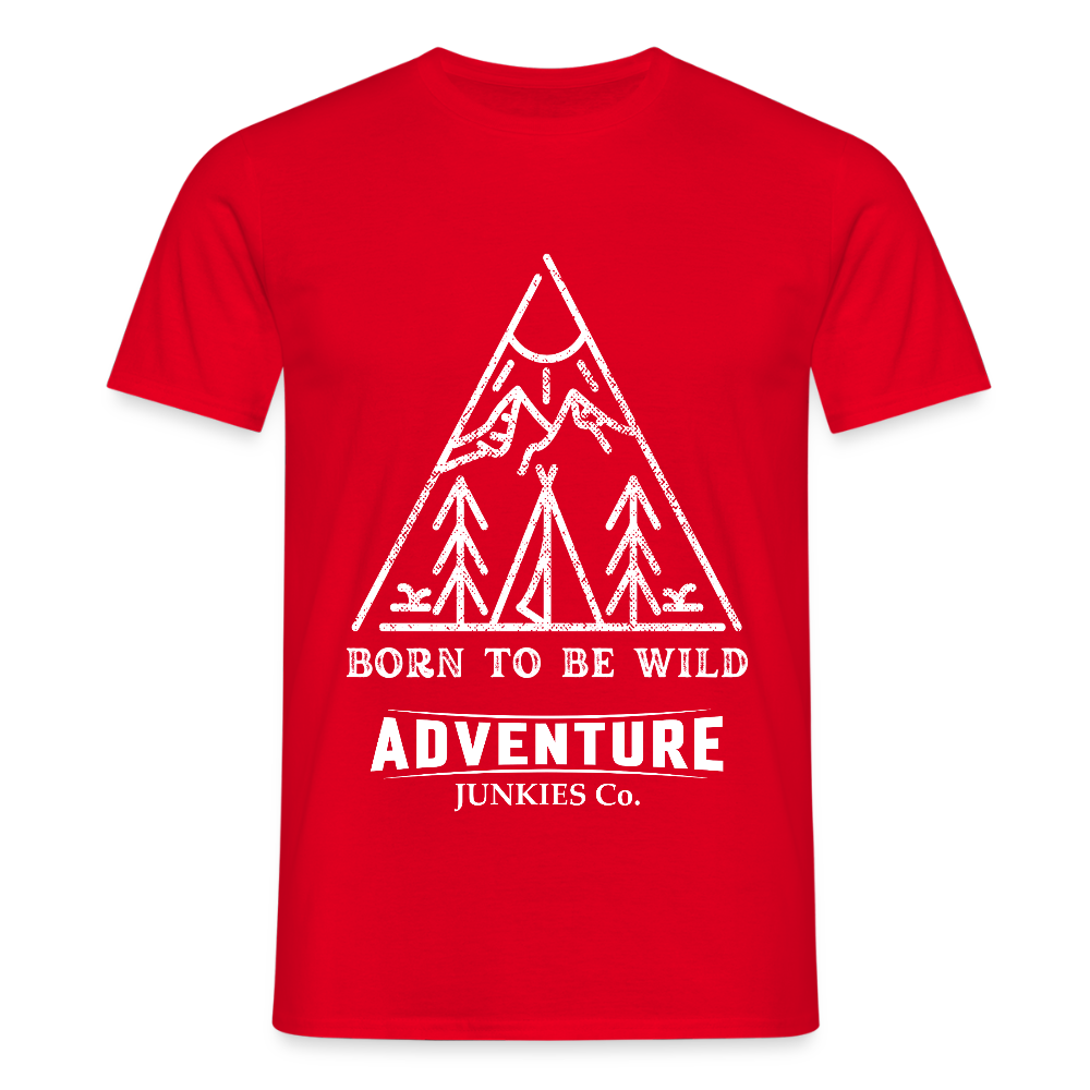 Men's Hiking & Walking T-Shirt - red