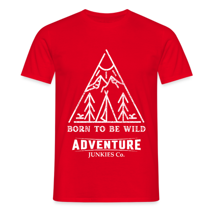 Men's Hiking & Walking T-Shirt - red