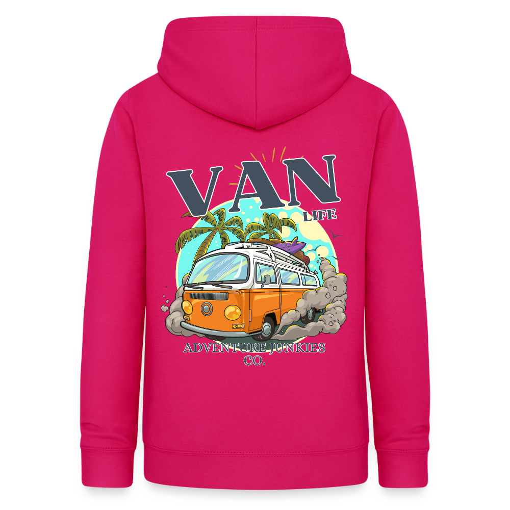 Women's Camping Hoodie - dark pink