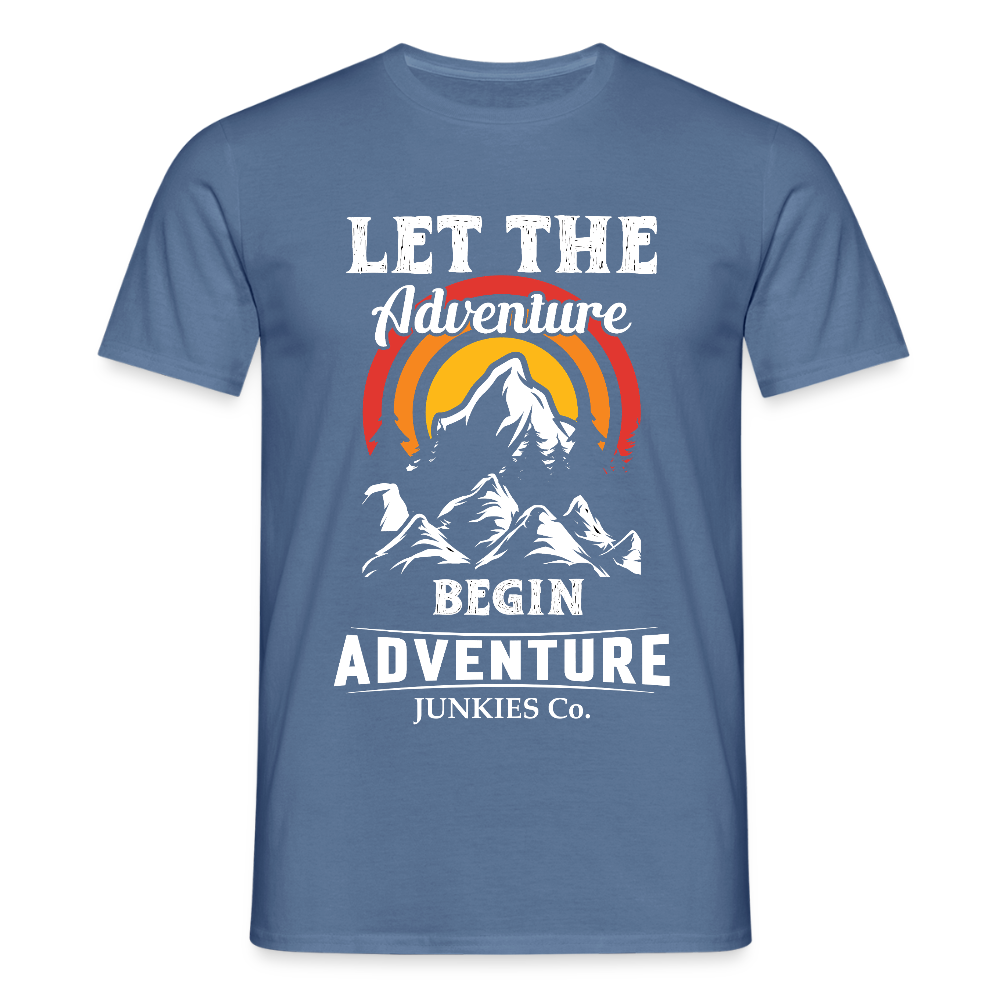 Men's Hiking & Walking T-Shirt - dove blue 