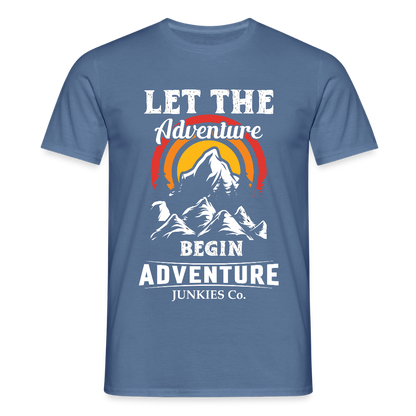 Men's Hiking & Walking T-Shirt - dove blue 