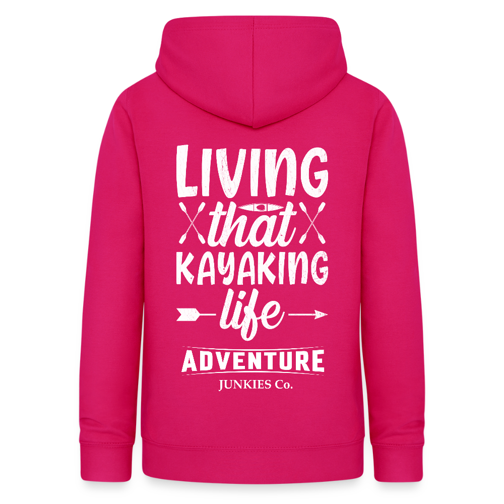Women's Hoodie Water Adventures - dark pink