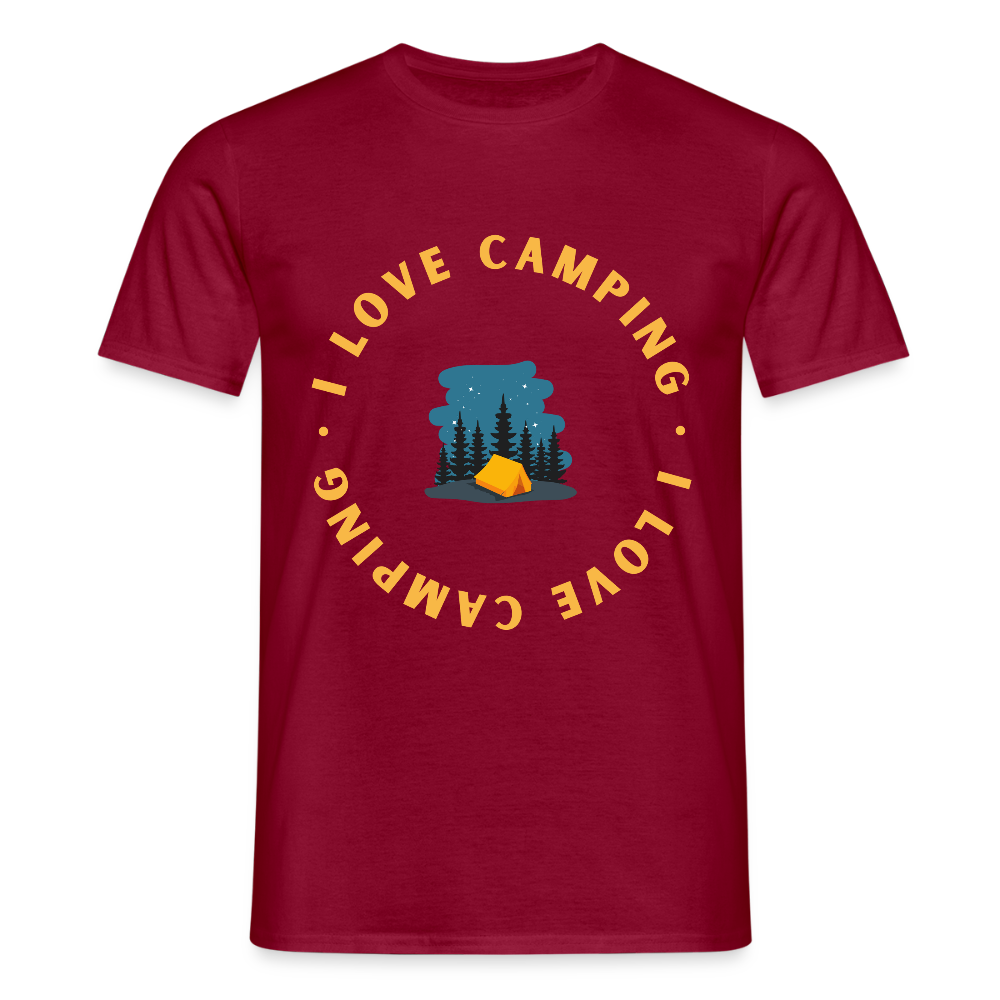 Men's Camping  T-Shirt - brick red