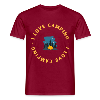 Men's Camping  T-Shirt - brick red