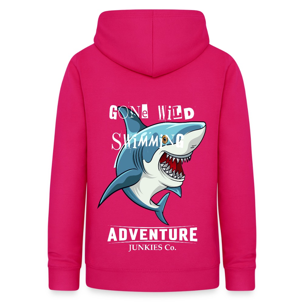 Women's Hoodie Water Adventures - dark pink
