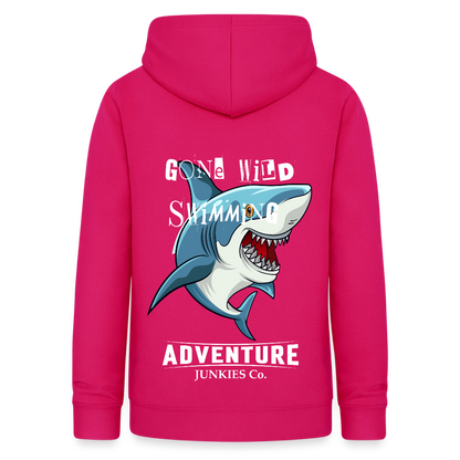 Women's Hoodie Water Adventures - dark pink
