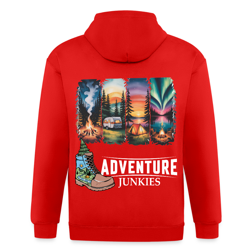 Unisex Heavyweight Hooded Jacket - red