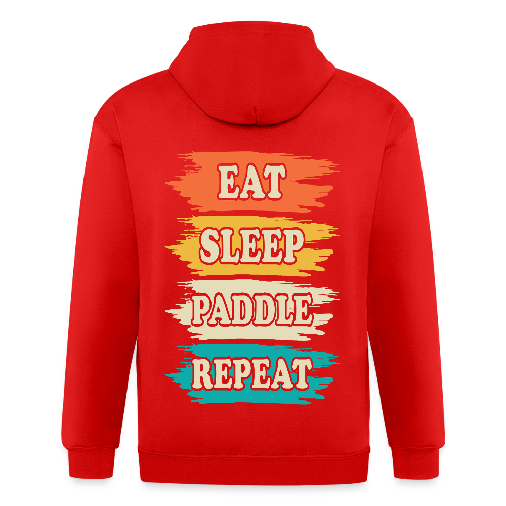 Adult Unisex Heavyweight Hooded Jacket - red