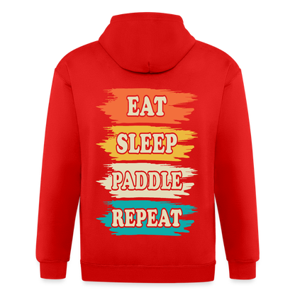 Adult Unisex Heavyweight Hooded Jacket - red