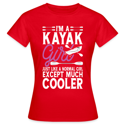 Women's Water Adventure  T-Shirt - red