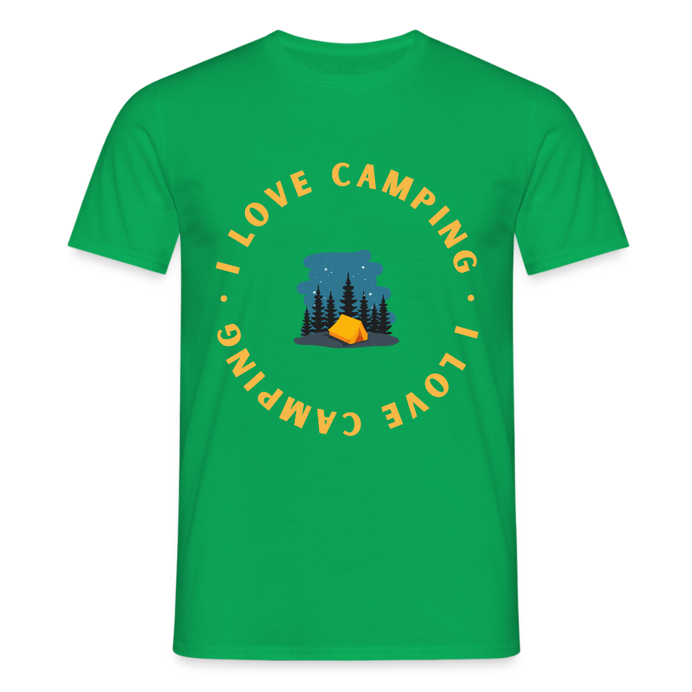 Men's Camping  T-Shirt - kelly green