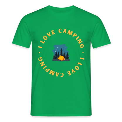 Men's Camping  T-Shirt - kelly green