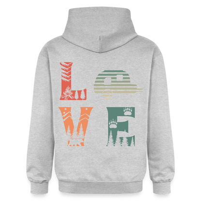 Unisex Midweight Hoodie - light heather grey