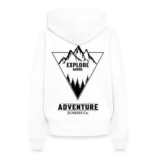 Women’s Premium  Hiking/ Walking Hoodie - white