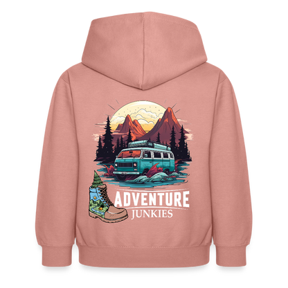 Children's Hoodie - dusky rose