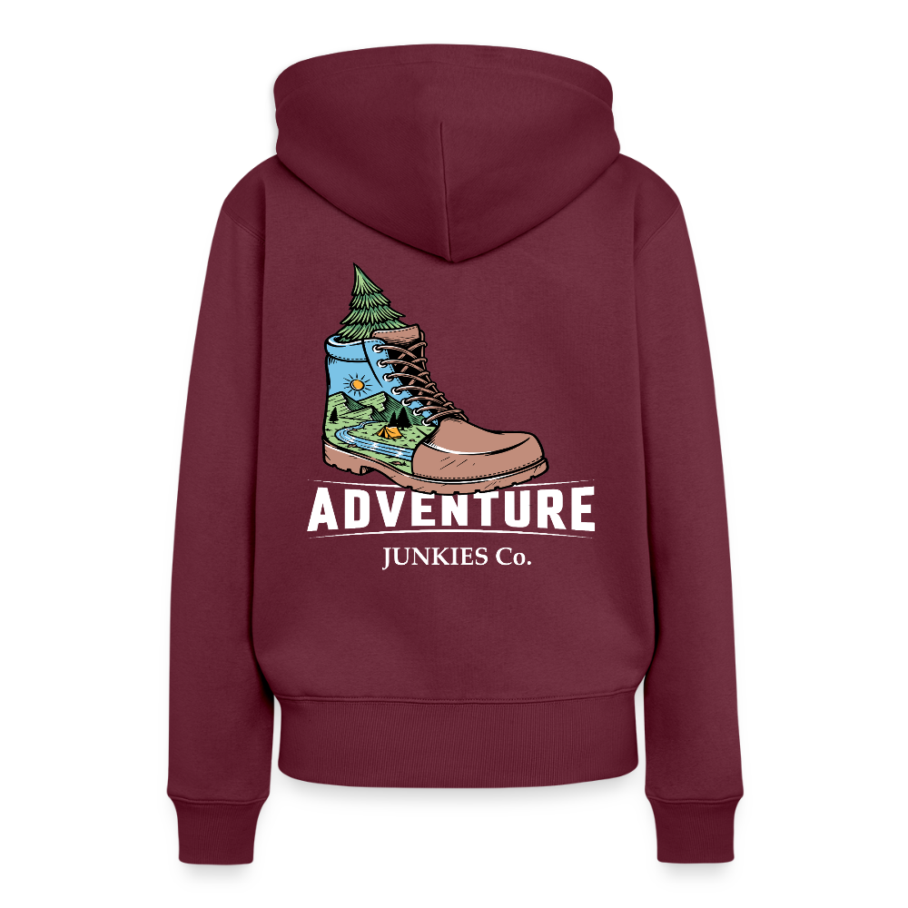 Women’s Premium Hiking / Walking Hoodie - burgundy