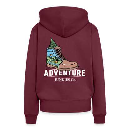 Women’s Premium Hiking / Walking Hoodie - burgundy
