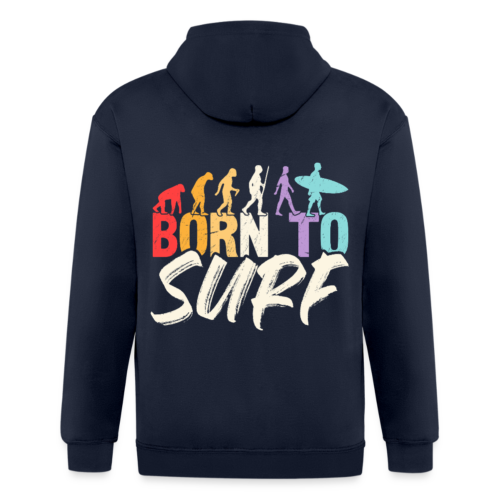 Adult Unisex Heavyweight Hooded Jacket - navy
