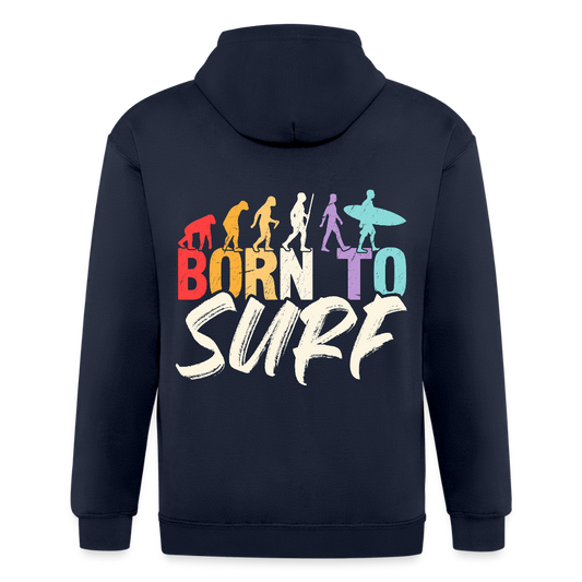 Adult Unisex Heavyweight Hooded Jacket - navy